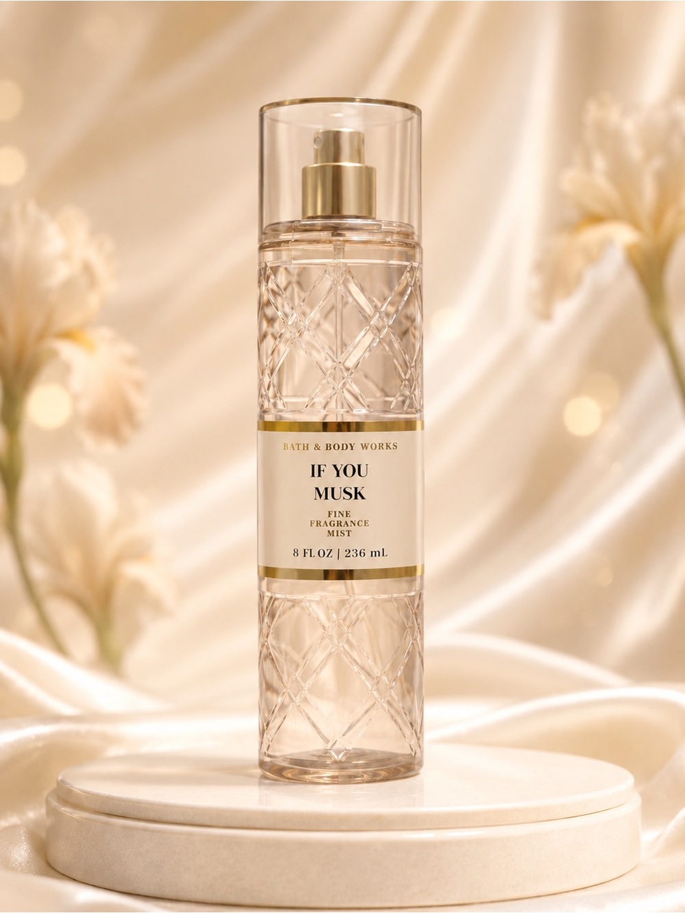 Bath & Body Works If You Musk Fine Fragrance Mist — Gold & Beige Accents